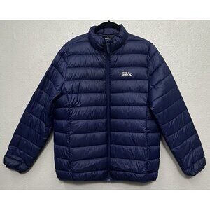 Eddie Bauer CirrusLite 650 Down Filled Puffer Jacket Boys XL 14-16 Blue Pockets